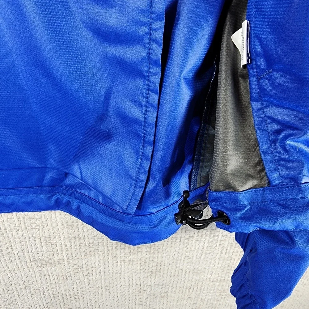 Novara Conversion Cycling Jacket to Vest Mens L Blue Zip Off‎ Sleeve Reflective